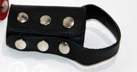 Leather Penis Sheath Cock Ring by Hell's Couture - Cock Rings