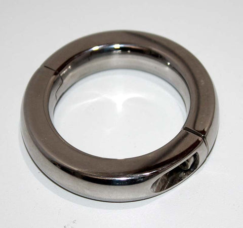 Loopy Smooth Steel Cock Ring by Hell's Couture - Cock Rings