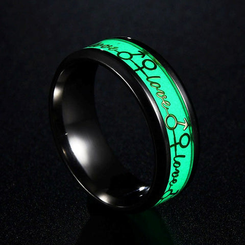 Luminous Metal Cock Ring by BDStyle - Cock Rings