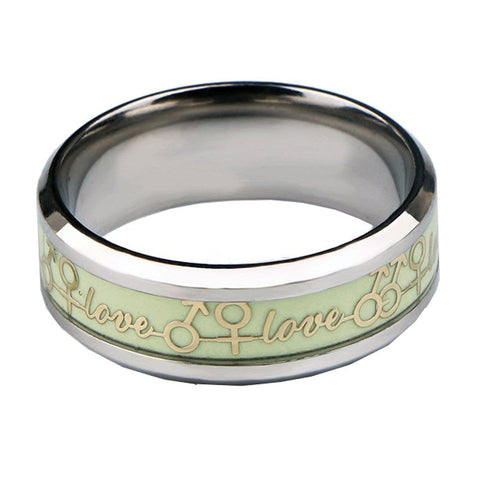 Luminous Metal Cock Ring by BDStyle - Cock Rings