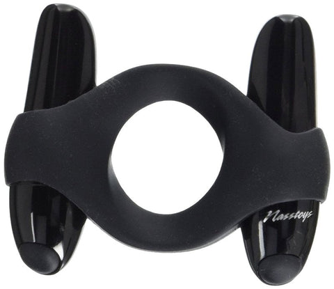 Mack Tuff Dual Power Ring Black by Nasstoys - Cock Rings