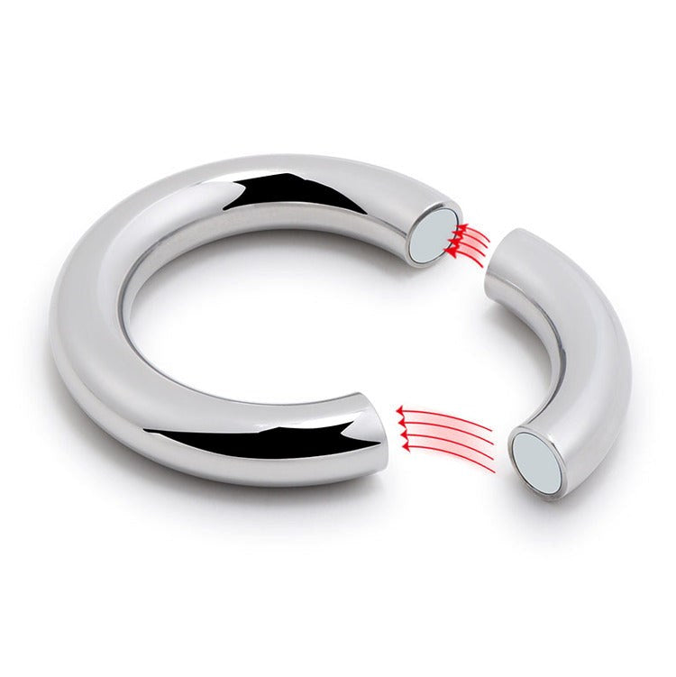 Magnetize Stainless Steel Magnetic Ball Stretcher - - Ball and Cock Toys