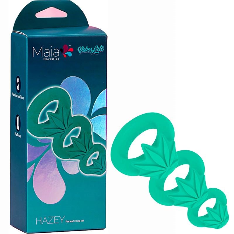 Maia 420 HAZEY Cock Rings Set of 3 - - Cock Ring Sets