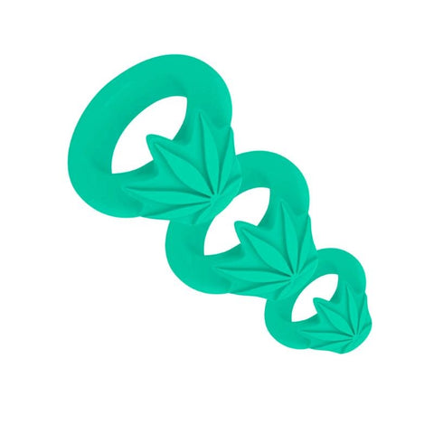 Maia HAZEY Pot Leaf Cock Rings Set of 3 by Maia Toys - Cock Ring Sets