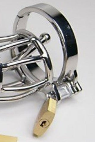 Man Essential Cock Cage with Penis Plug by BDStyle - Male Chastity