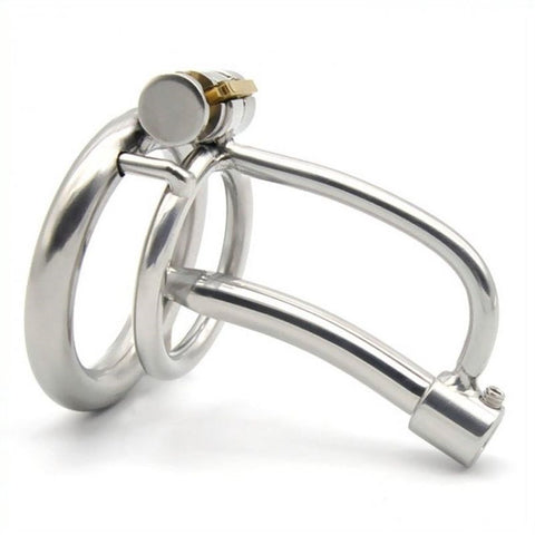 Metal Cum Thru Birdlock Male Chastity Cage by BDStyle - Male Chastity