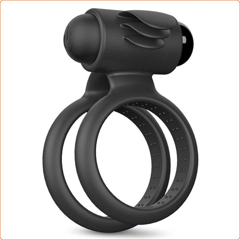 Nightcrawler Cock Ring with Double Ring by BDStyle - Ball and Cock Toys