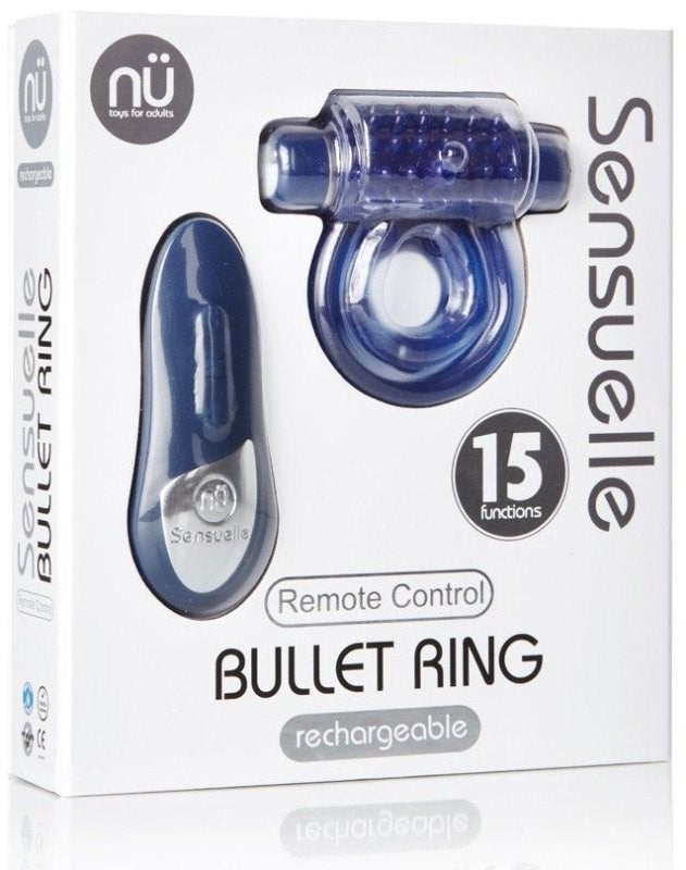 Nu Sensuelle Remote Control Bullet Ring - - Cock Rings