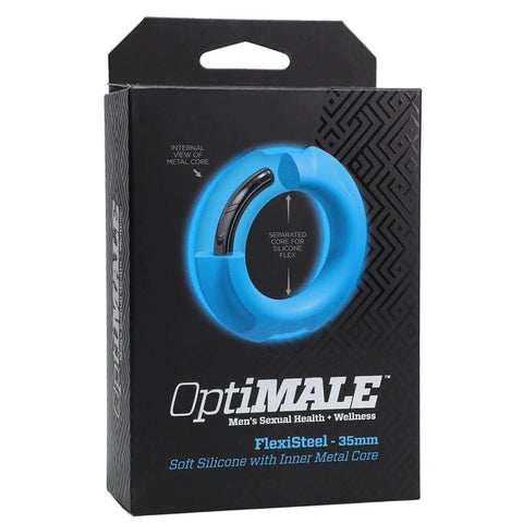 Optimale FlexiSteel Pleasure Enhancer by Doc Johnson - Steel Cock Rings