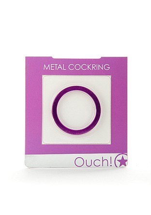 Mens Ouch Metal Cock Ring by Shots Toys - Cock Rings
