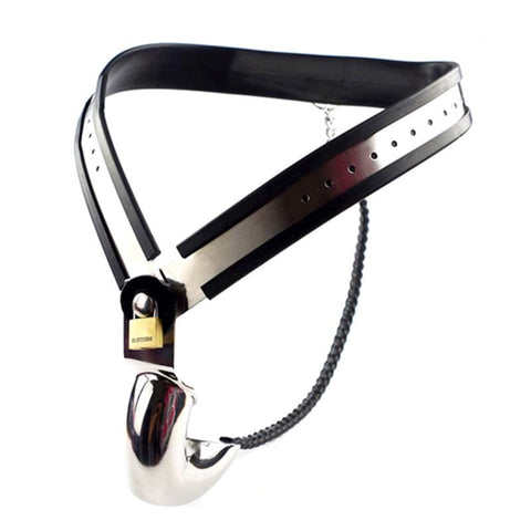 Outer Limits Stainless Steel Male Chastity Belt by BDStyle - Male Chastity