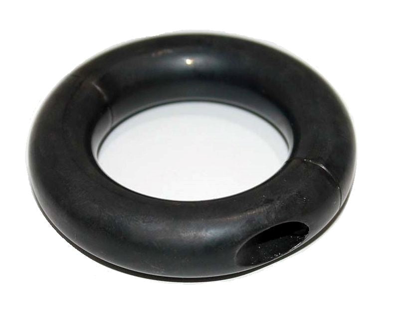 Oval Ball Stretcher Black Metal - - Cock Rings