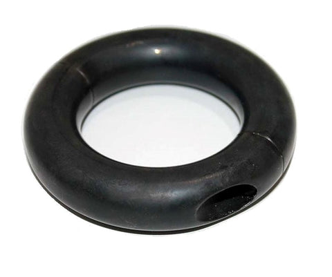 Oval Ball Stretcher Black Metal by Hell's Couture - Cock Rings