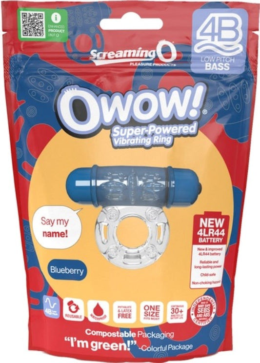 Owow 4B Low Pitch Bass Cock Ring - - Ball and Cock Toys