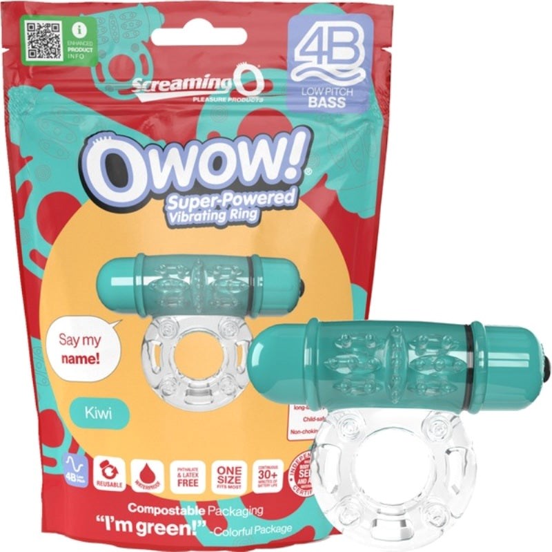 Owow 4B Low Pitch Bass Cock Ring - - Ball and Cock Toys