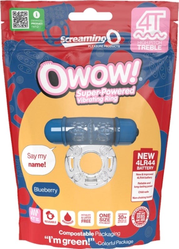 Owow 4T High Pitch Treble Cock Ring - - Ball and Cock Toys