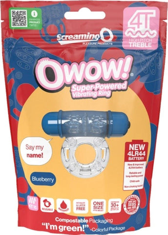 4T Owow Blueberry Ball by Screaming O - Ball and Cock Toys