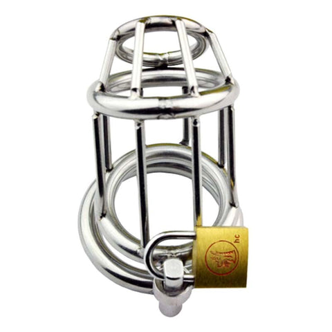 Penal Colony Locking Cock Cage by BDStyle - Male Chastity