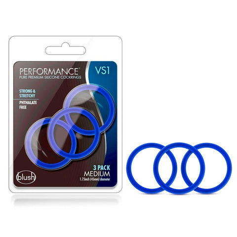 Performance VS1 Pure Cockrings Cock Rings Set of 3 - Cock Rings