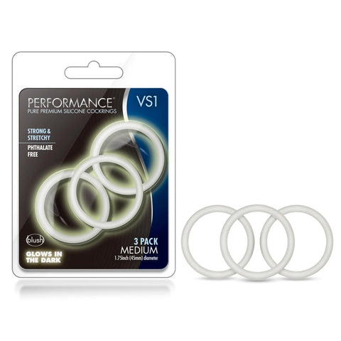 Performance VS1 Pure Cockrings Cock Rings Set of 3 - Cock Rings