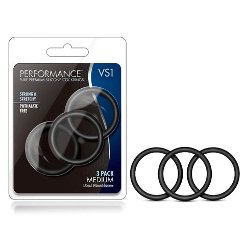 Performance VS1 Pure Cockrings Cock Rings Set of 3 - Cock Rings