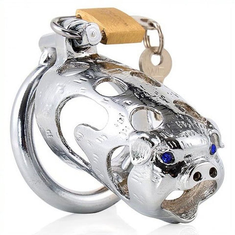 Celestial Pig Chastity Stainless Steel by BDStyle - Male Chastity