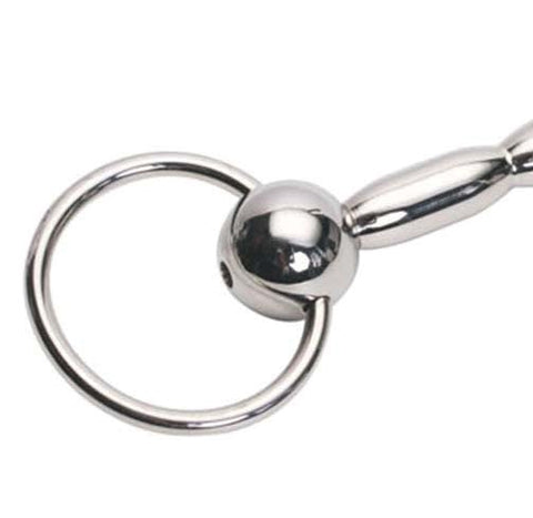 PING Cum Thru Penis Plug Stainless Steel by BDStyle - Penis Plugs