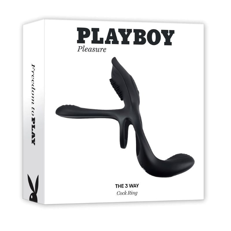 Playboy Pleasure The 3 Way - - Vibrating Cock Rings