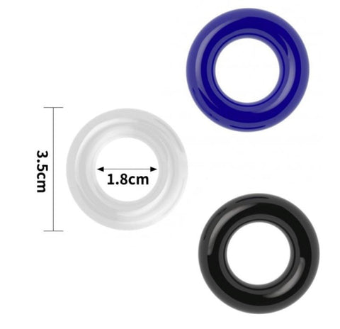Triple Donut Cock Ring Set by Lovetoy - Cock Rings