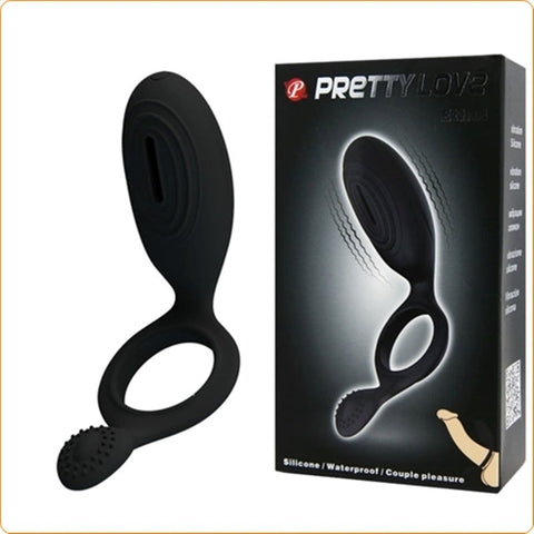 Prettylove Ethel Rechargeable Cock Ring by Baile - Ball and Cock Toys
