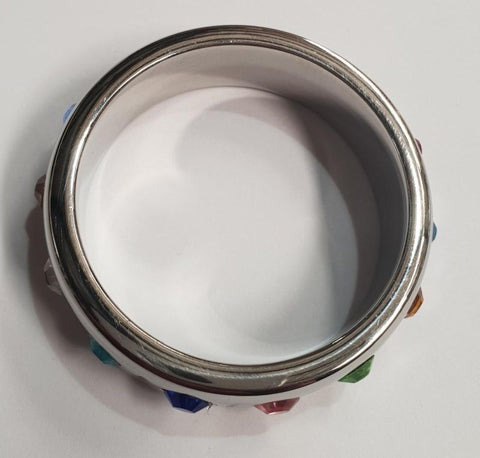 Progressive Pride Cock Ring by Hell's Couture - Cock Rings
