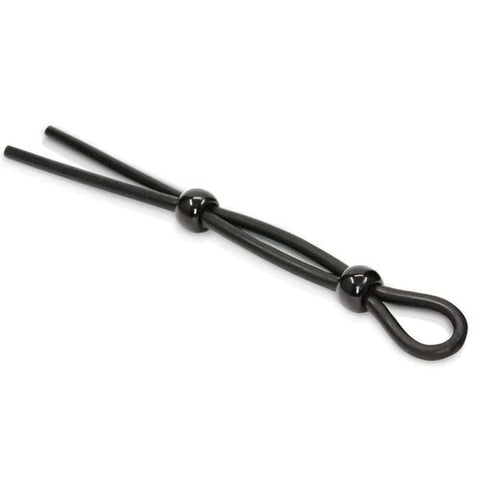Red Adjustable Penis Ties Cock Ring by BDStyle - Cock Rings