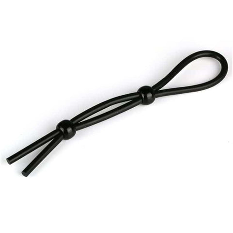 Red Adjustable Penis Ties Cock Ring by BDStyle - Cock Rings