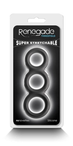 Renegade Threefold Cock & Balls Rings by NS Novelties - Ball and Cock Toys