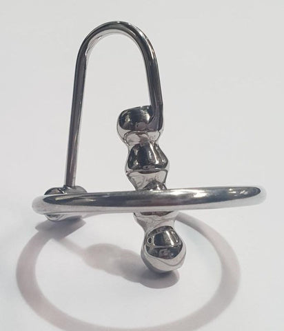 Ribbed Dream Penis Plug & Glans Ring by Hell's Couture - Penis Plugs
