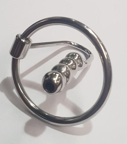 Ribbed Dream Penis Plug & Glans Ring by Hell's Couture - Penis Plugs