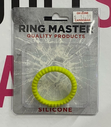 Ring Master Ribbed Silicone Cock Ring by XR Brands - Cock Rings