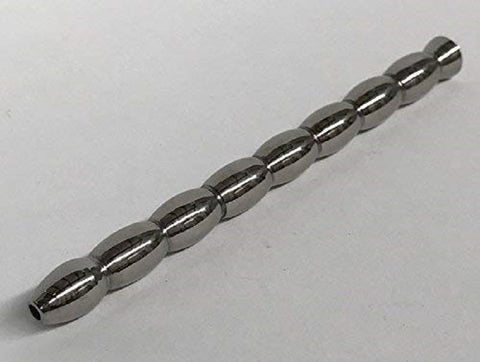 Rippled Post Hollow Penis Plug by Hell's Couture - Penis Plugs
