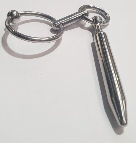 Robotube Penis Plug Stainless Steel by Hell's Couture - Penis Plugs