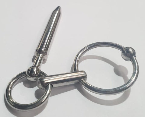 Robotube Penis Plug Stainless Steel by Hell's Couture - Penis Plugs