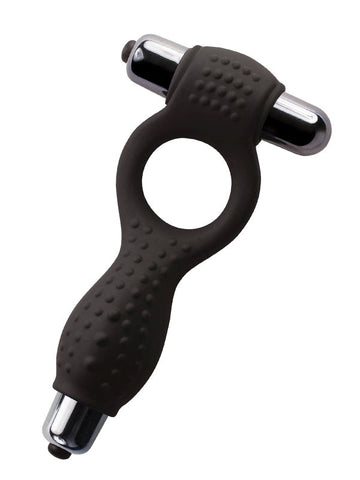 Union Black Silicone Cock Ring by Rocks Off - Cock Rings