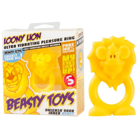 S Line Beasty Loony Lion by Shots Toys - Cock Rings