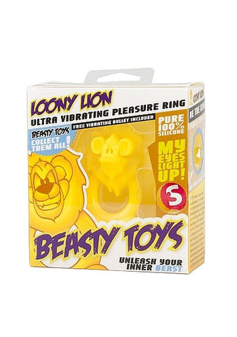 S Line Beasty Loony Lion by Shots Toys - Cock Rings