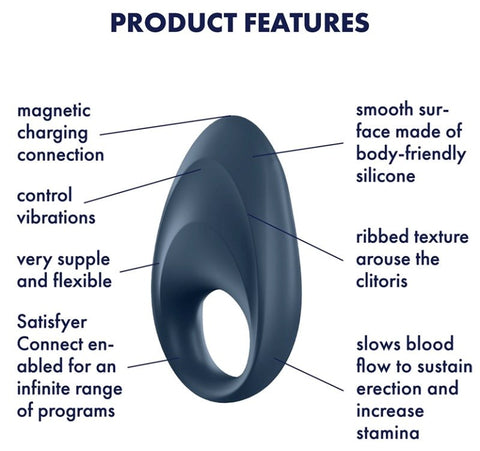 Mighty One Connect App Cock Ring by Satisfyer - Cock Rings