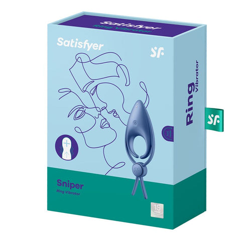 Sniper Waterproof Vibrating Cock Ring by Satisfyer - Ball and Cock Toys