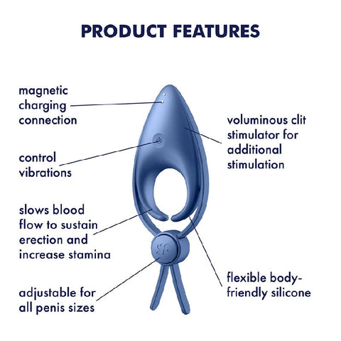 Sniper Waterproof Vibrating Cock Ring by Satisfyer - Ball and Cock Toys