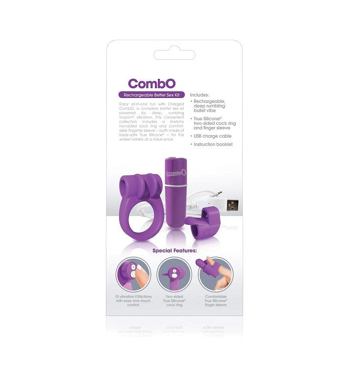 Screaming O Charged CombO Purple - - Sex Kits