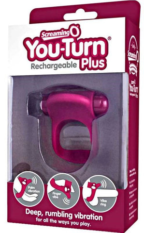 You-turn Ring Merlot by Screaming O - Cock Rings