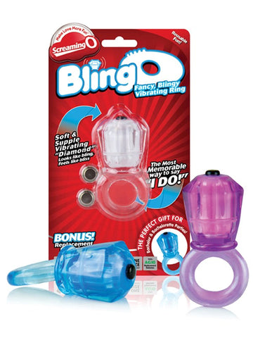 BlingO Diamond Vibrating Cock Ring by Screaming O - Vibrating Cock Rings