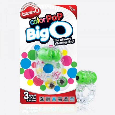 ColorPop Big O Vibrating Cock Ring by Screaming O - Vibrating Cock Rings